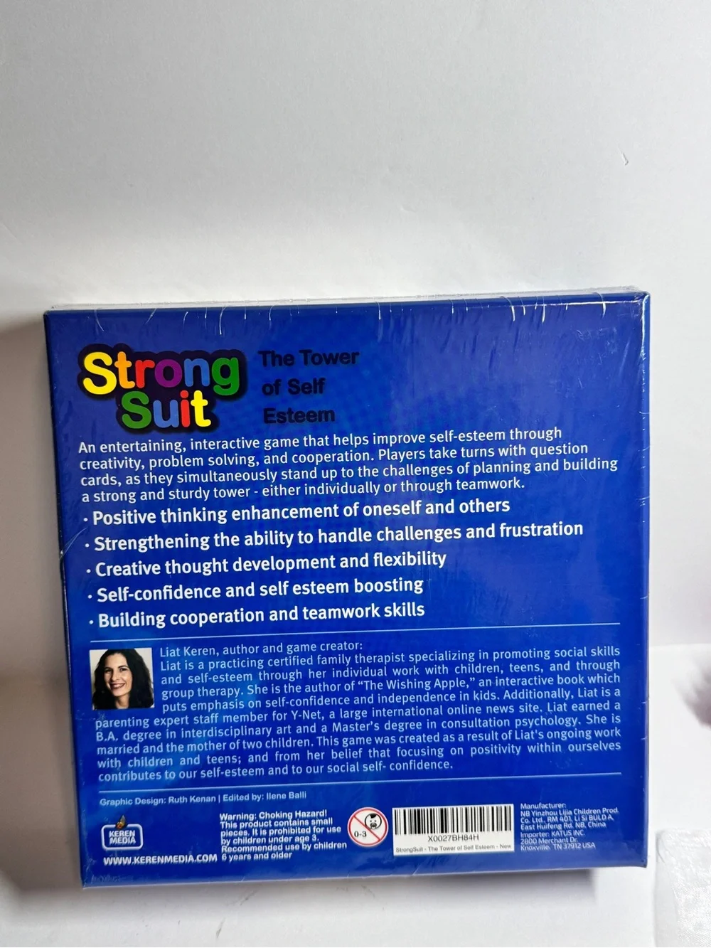 Strong Suit Kids Tower of Self Esteem Building Game - Blue/Red/Yellow
